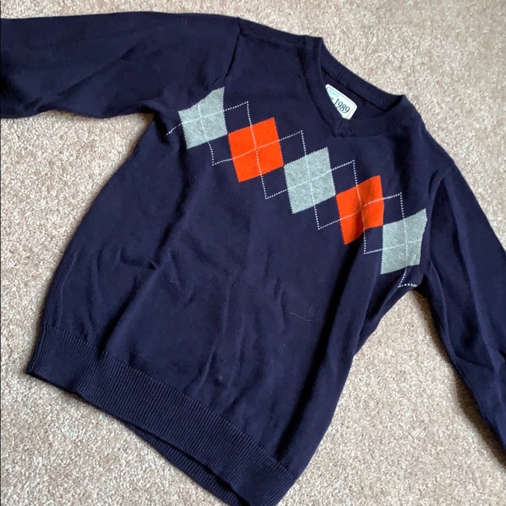 Boys argyle sweater